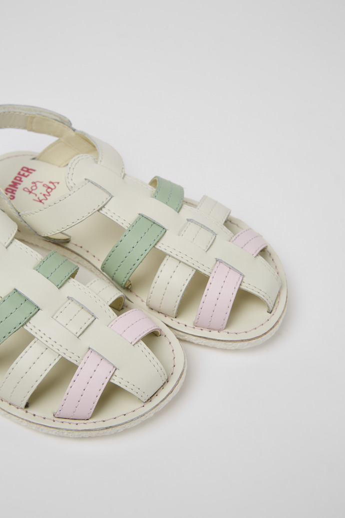 Camper Miko - Sandalia infantil de piel multicolor