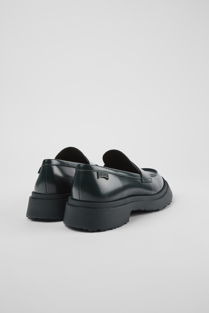 Mocasines Walden de Camper - Mocasines verdes de piel para mujer
