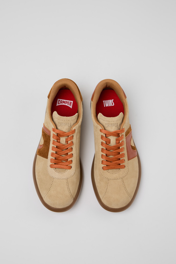 Camper Twins - Zapatillas multicolor para mujer de piel nobuk.
