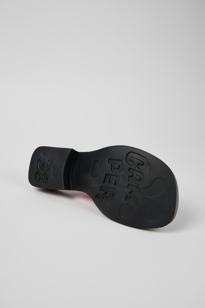 Camper Dana - Sandalias rosas de piel con doble tira