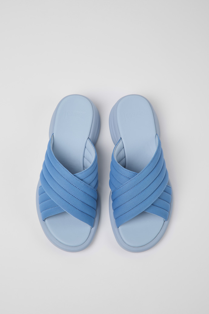 Sandalias Spiro de Camper - Sandalias azules de tela para mujer