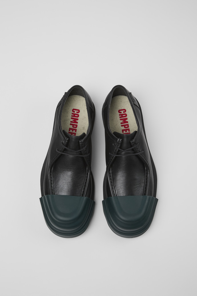 Camper Junction - Zapatos negros de piel para hombre