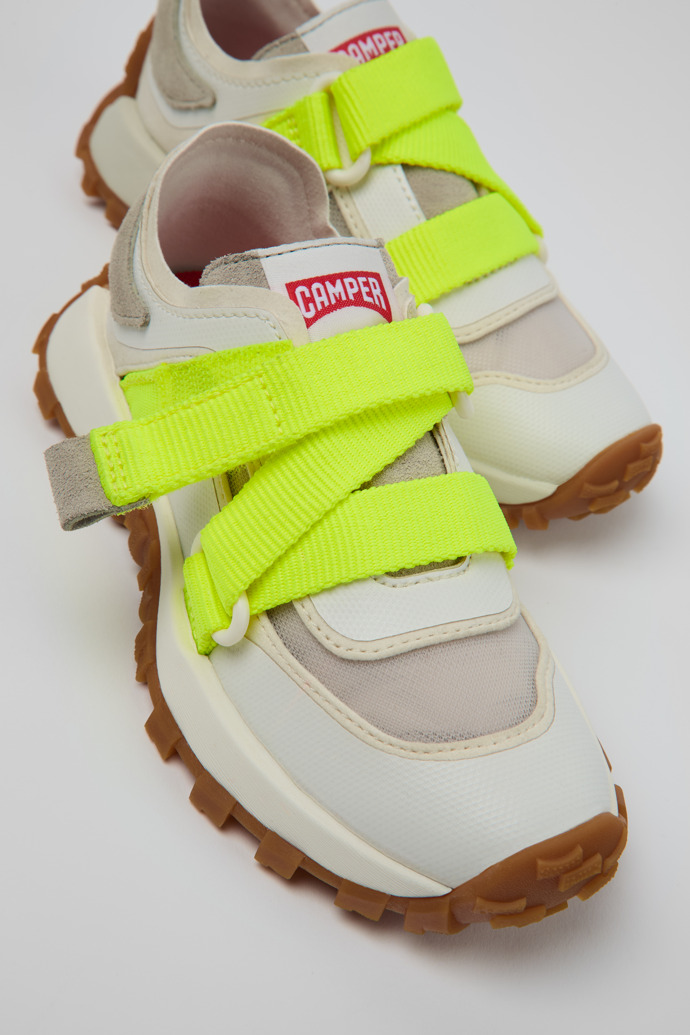Camper Drif Trail - Zapatillas multicolor para niños fabricadas en PET reciclado y piel nobuk.