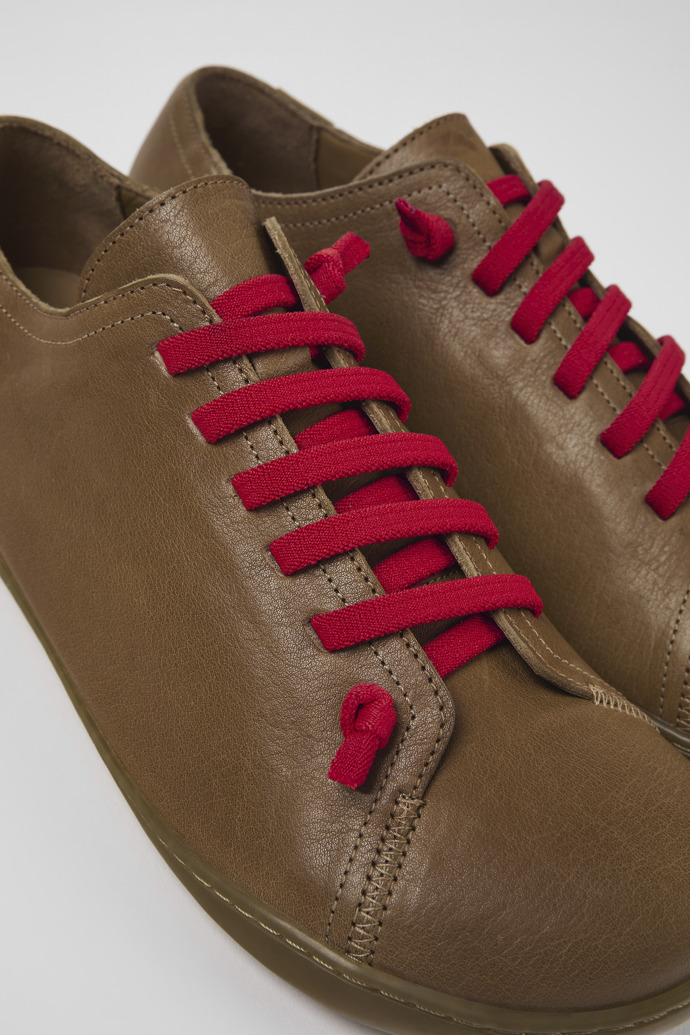 Camper Peu - Zapatilla beige de piel para hombre