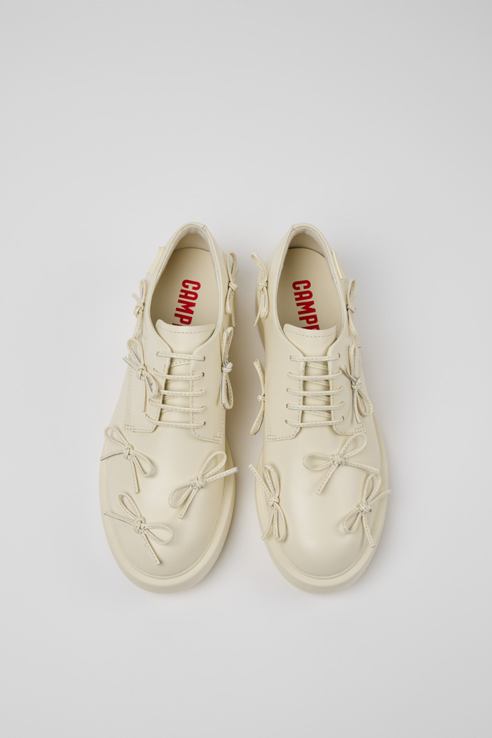 Camper Dean - Zapato blanco de piel para mujer