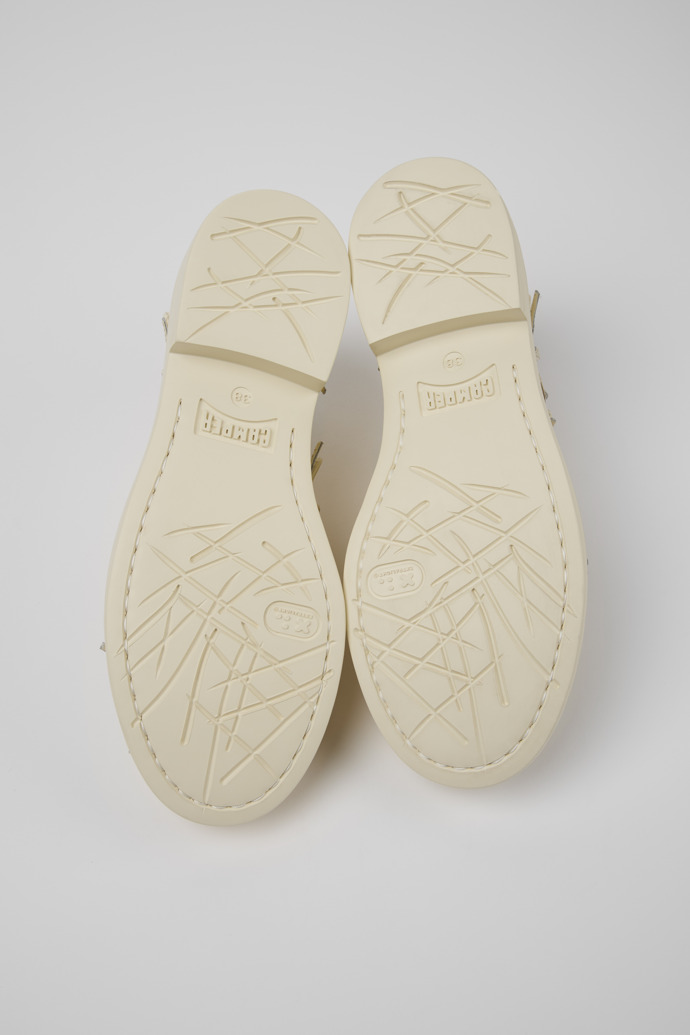 Camper Dean - Zapato blanco de piel para mujer