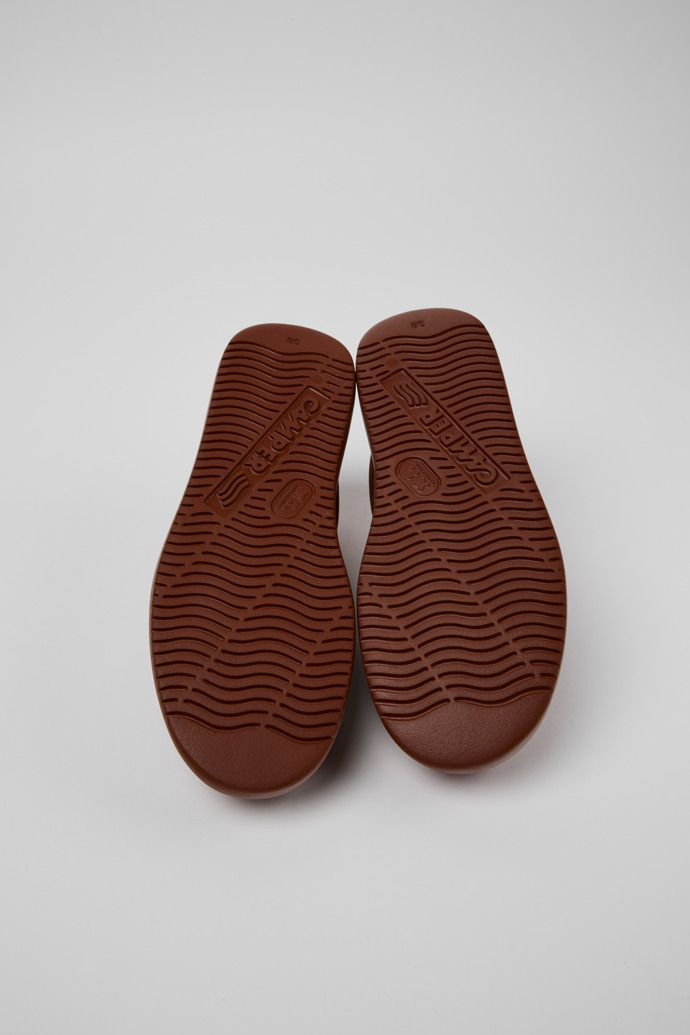 Camper Runner K21 - Zapatillas rojas de piel nobuk para mujer