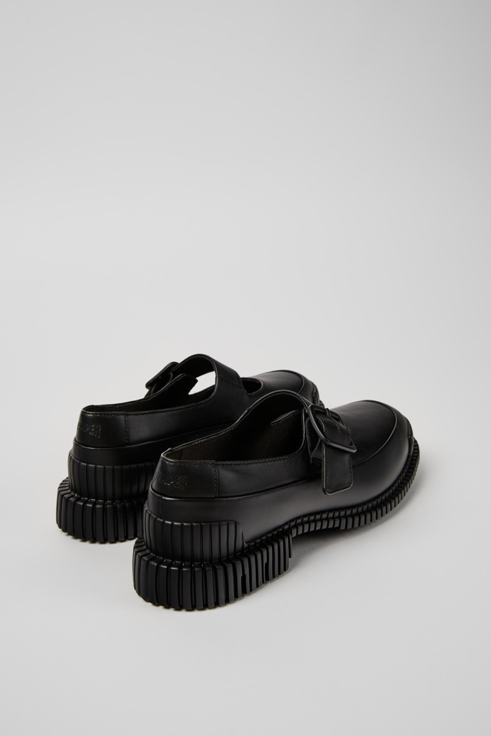 Camper Pix - Zapatos negros de piel para mujer.