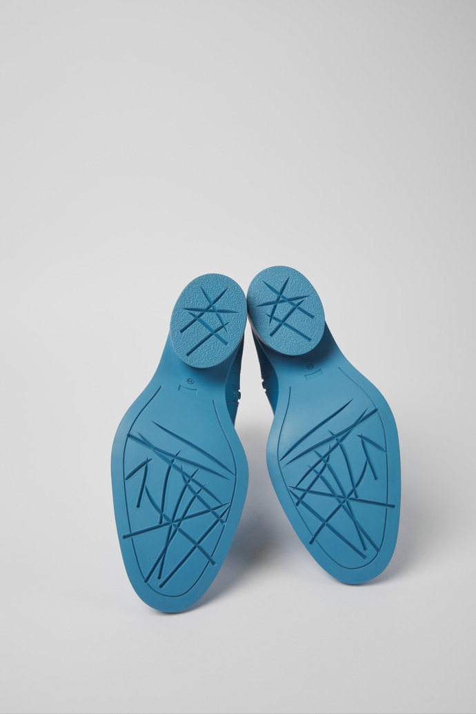 Camper Bonnie - Botas azules de piel para mujer