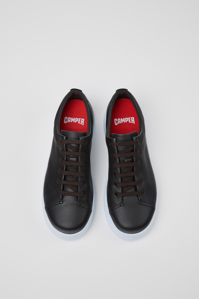 Camper Runner Up - Zapatillas negras de piel para mujer