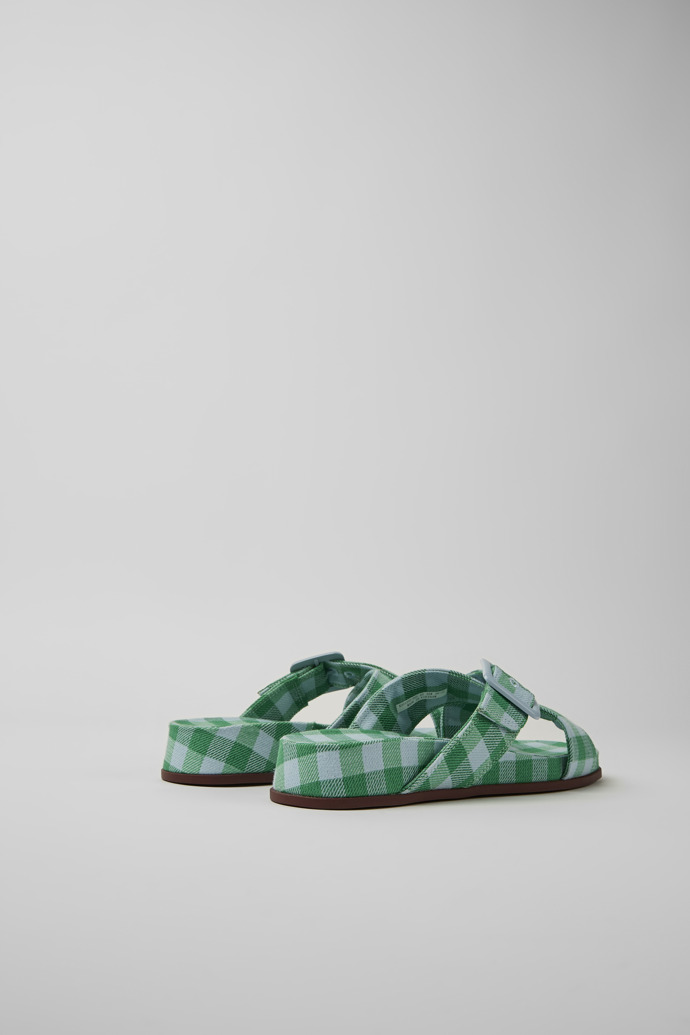 Camper Atonik - Sandalia de mujer en azul y verde