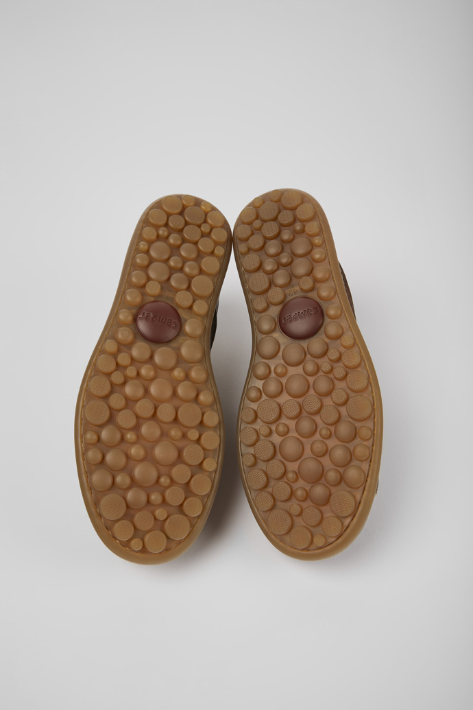 Camper Pelotas - Zapato marrón para hombre de piel de curtido vegetal