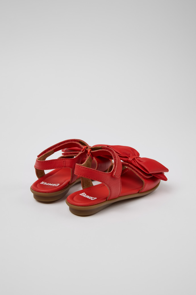 Camper Right - Sandalias rojas de piel para niño