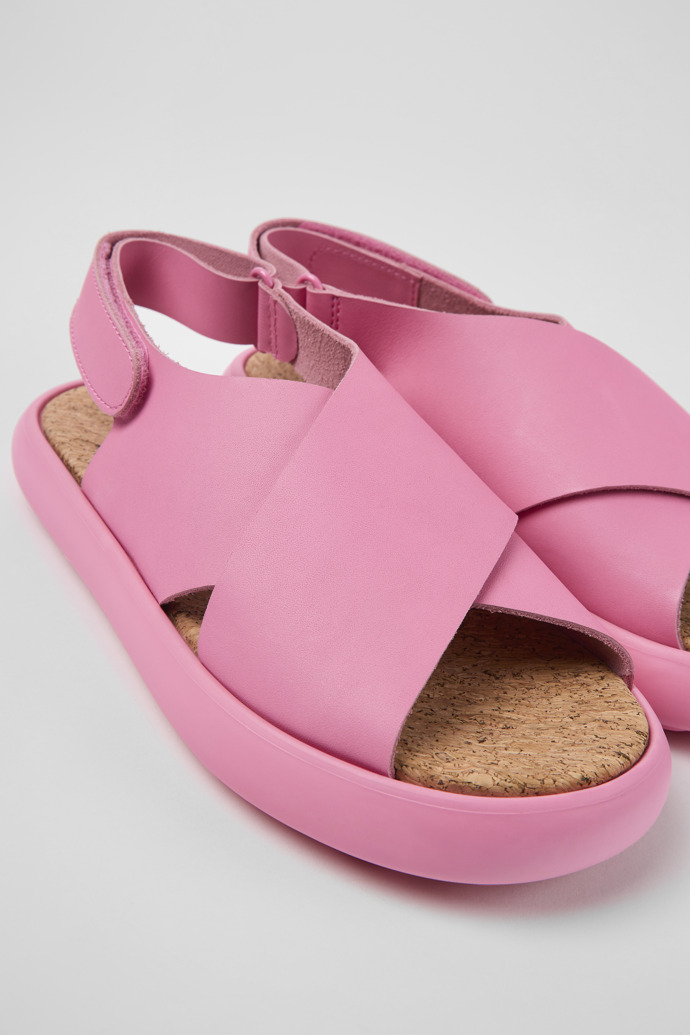 Camper Pelotas Flota - Piel rosa para mujer Sandalias