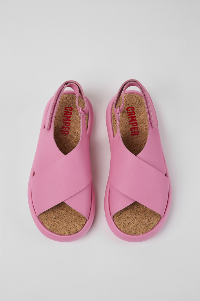 Camper Pelotas Flota - Piel rosa para mujer Sandalias