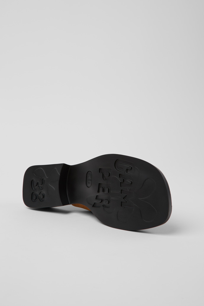 Camper Dana - Sandalias marrones de nobuk para mujer.