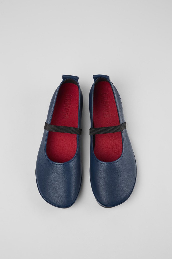 Camper Right Nina - Zapatos azules de piel para mujer.