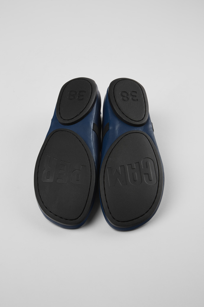 Camper Right Nina - Zapatos azules de piel para mujer.