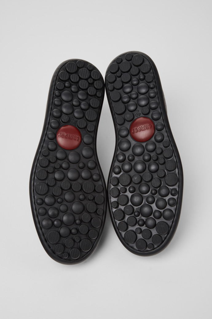 Camper Pelotas - Zapatillas grises de piel de curtido vegetal para mujer.