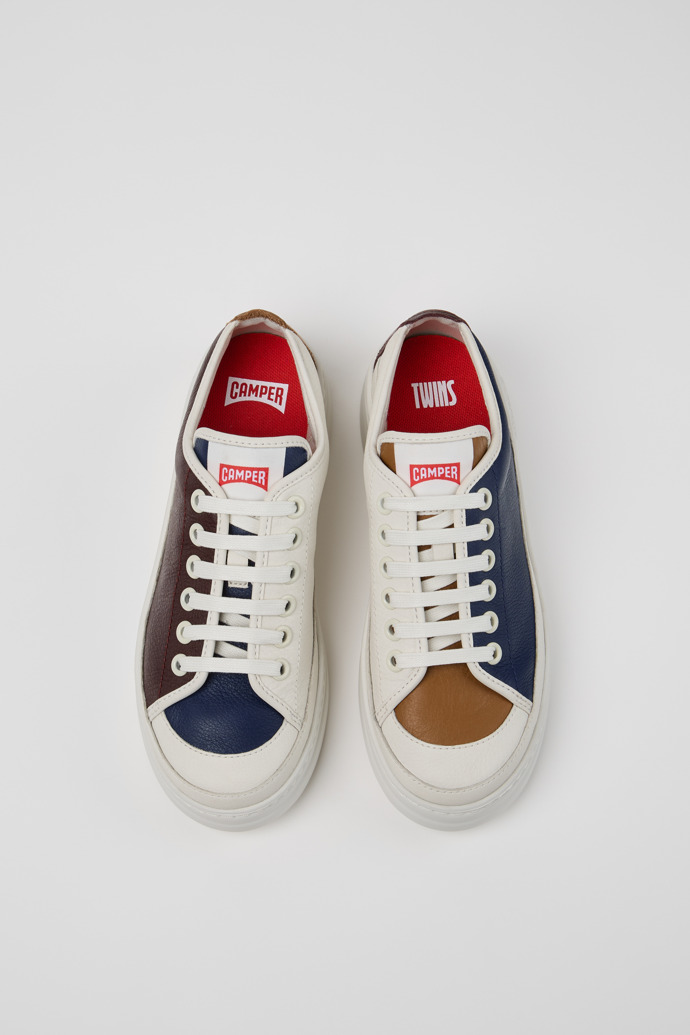 Camper Twins - Zapatillas de piel multicolor para mujer.